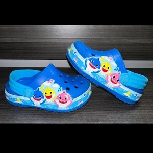 Limited Edition Fun Lab Baby Shark Crocs - Toddler Size 6